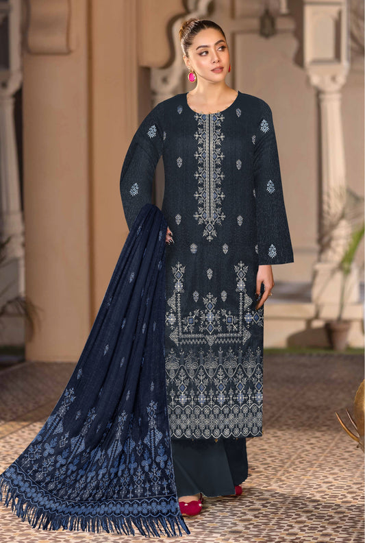 Noorain Peach Leather Collection Embroidered Luxury V5 / D-2