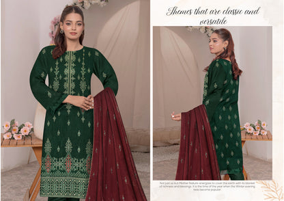 Noorain Peach Leather Collection Embroidered Luxury V6 / D-1