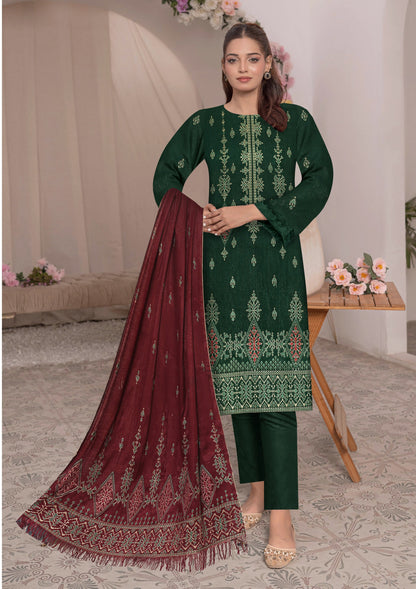 Noorain Peach Leather Collection Embroidered Luxury V6 / D-1