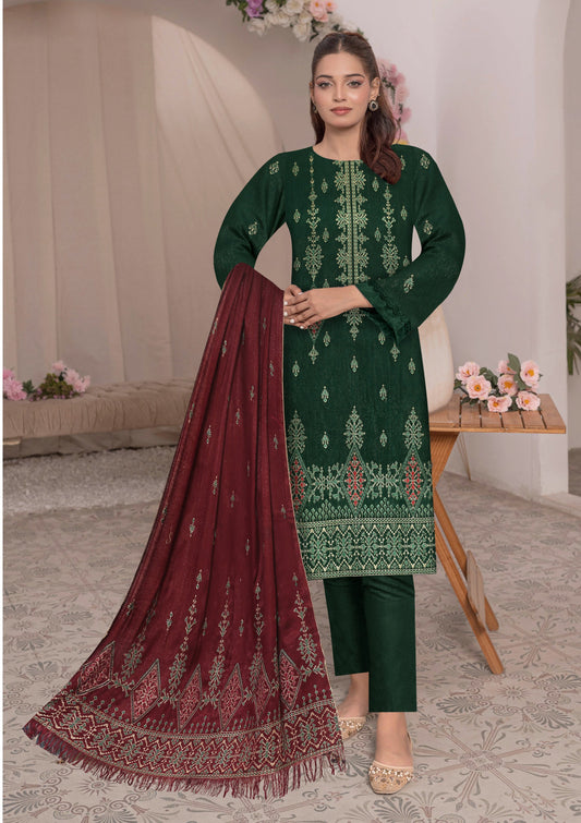 Noorain Peach Leather Collection Embroidered Luxury V6 / D-1