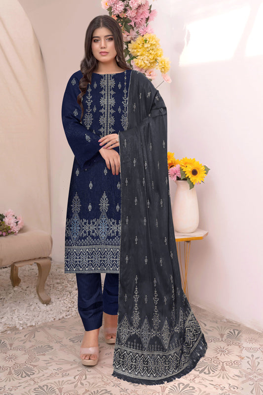 Noorain Peach Leather Collection Embroidered Luxury V6 / D-2
