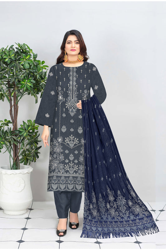 Noorain Peach Leather Collection Embroidered Luxury V9 / D-6