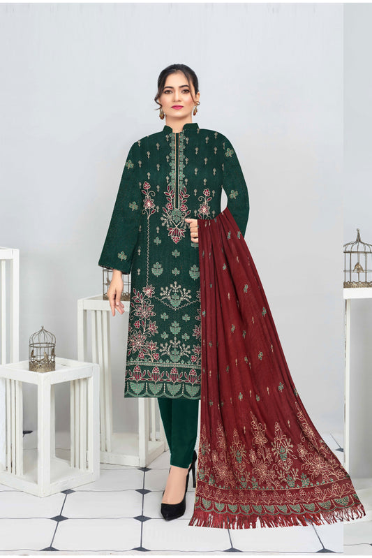 Noorain Peach Leather Collection Embroidered Luxury V9 / D-1