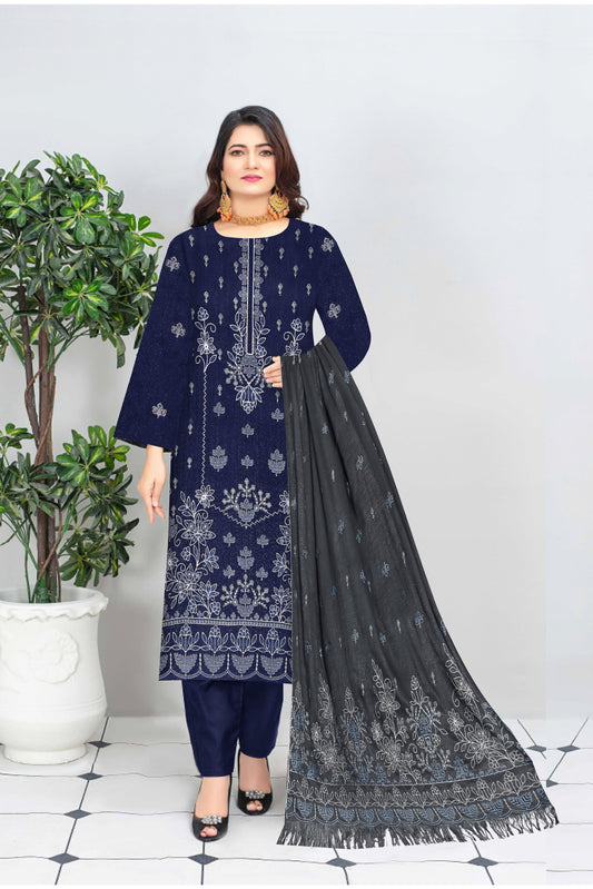 Noorain Peach Leather Collection Embroidered Luxury V9 / D-3