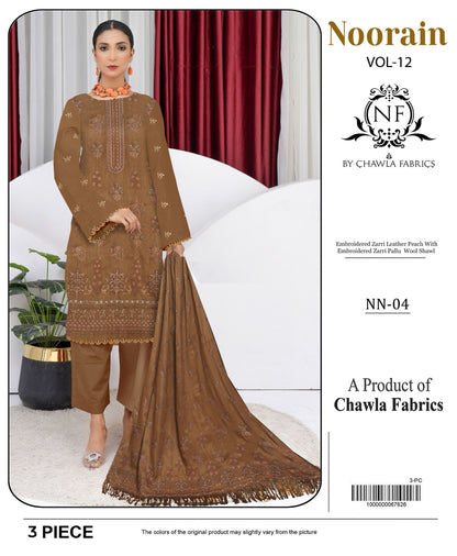 Noorain Vol-12 Orignal Peach Leather D#04