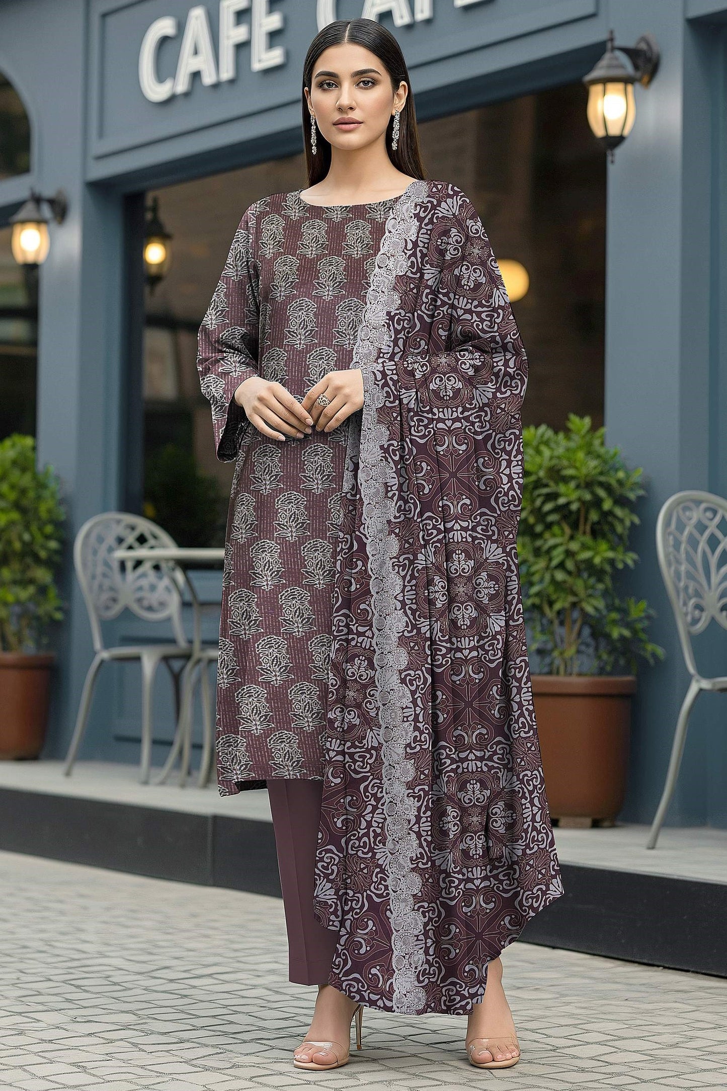 Orient Digital Printed 3 Piece Lawn 03