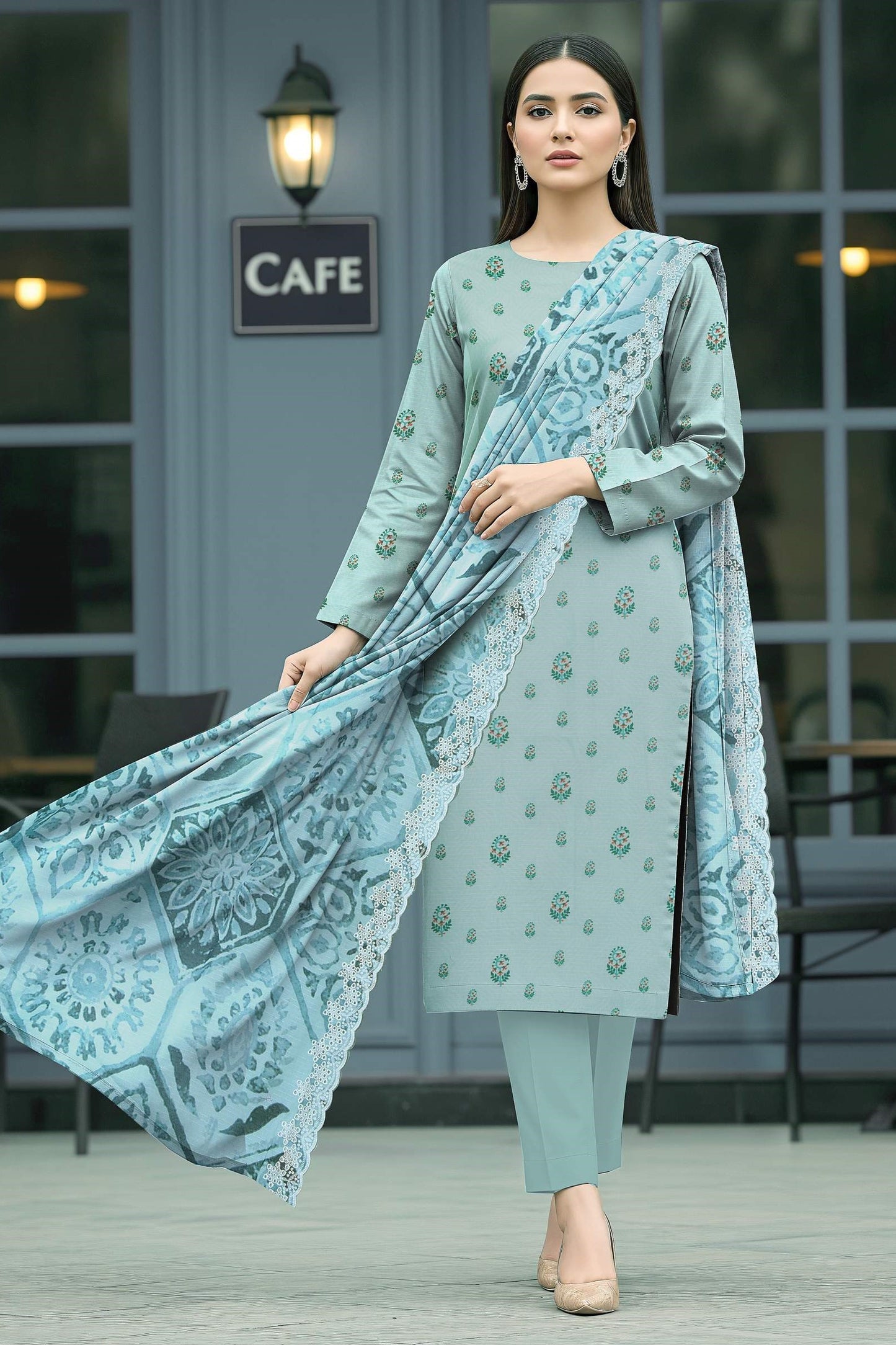 Orient Digital Printed 3 Piece Lawn 04