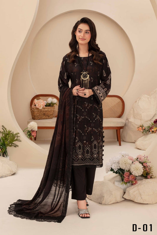 Pehli-Nazar Visocse Banna Dora Embroidered D-01