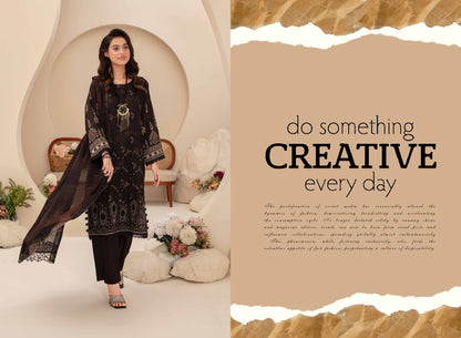 Pehli-Nazar Visocse Banna Dora Embroidered D-01