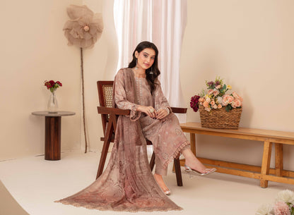 Pehli-Nazar Visocse Banna Dora Embroidered D-09