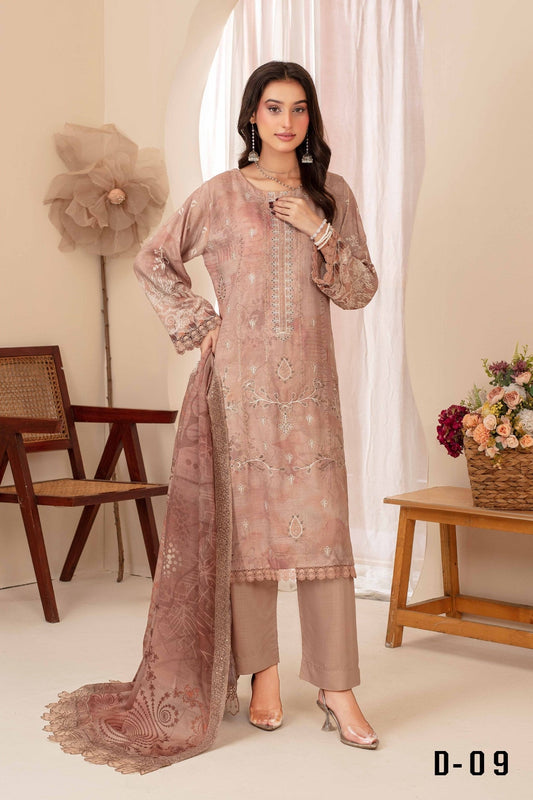 Pehli-Nazar Visocse Banna Dora Embroidered D-09