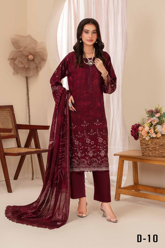 Pehli-Nazar Visocse Banna Dora Embroidered D-10
