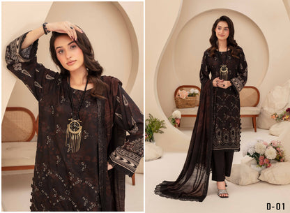 Pehli-Nazar Visocse Banna Dora Embroidered D-01