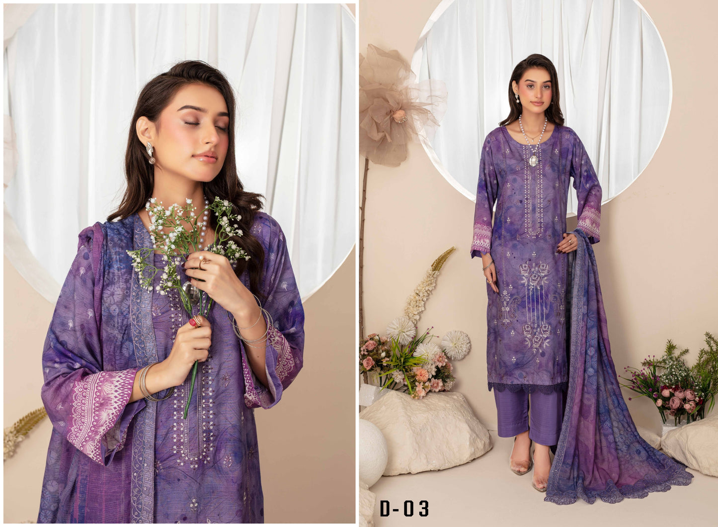 Pehli-Nazar Visocse Banna Dora Embroidered D-03