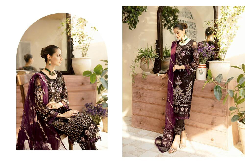 Ramsha Chevron Chiffon Vol-09 A-905 - Waheed Javaid Collections