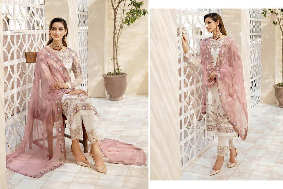 Ramsha Chevron Chiffon Vol-09 A-902 - Waheed Javaid Collections