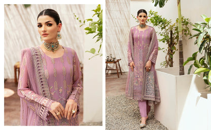 Ramsha Kashish Chiffon K-204 - Waheed Javaid Collections