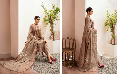 Ramsha Kashish Chiffon K-206 - Waheed Javaid Collections