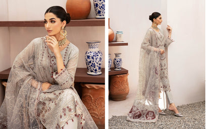 Ramsha Kashish Chiffon K-208 - Waheed Javaid Collections