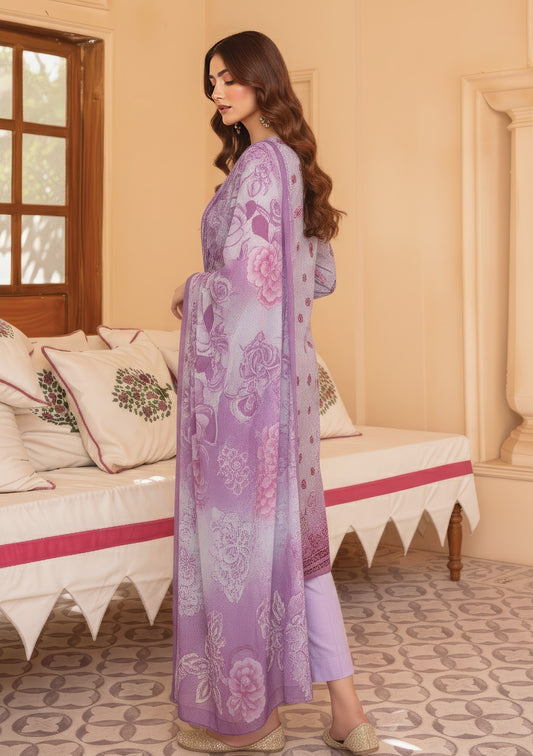 Pretty Girl RangNoor Lawn Embroidered 3 Piece 06 - Waheed Javaid Collections