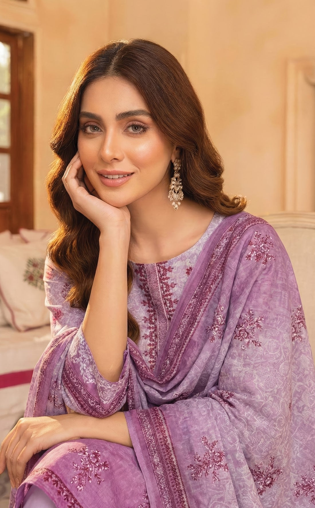 Pretty Girl RangNoor Lawn Embroidered 3 Piece 06 - Waheed Javaid Collections