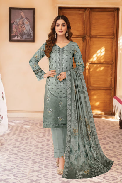 Pretty Girl RangNoor Lawn Embroidered 3 Piece 09 - Waheed Javaid Collections