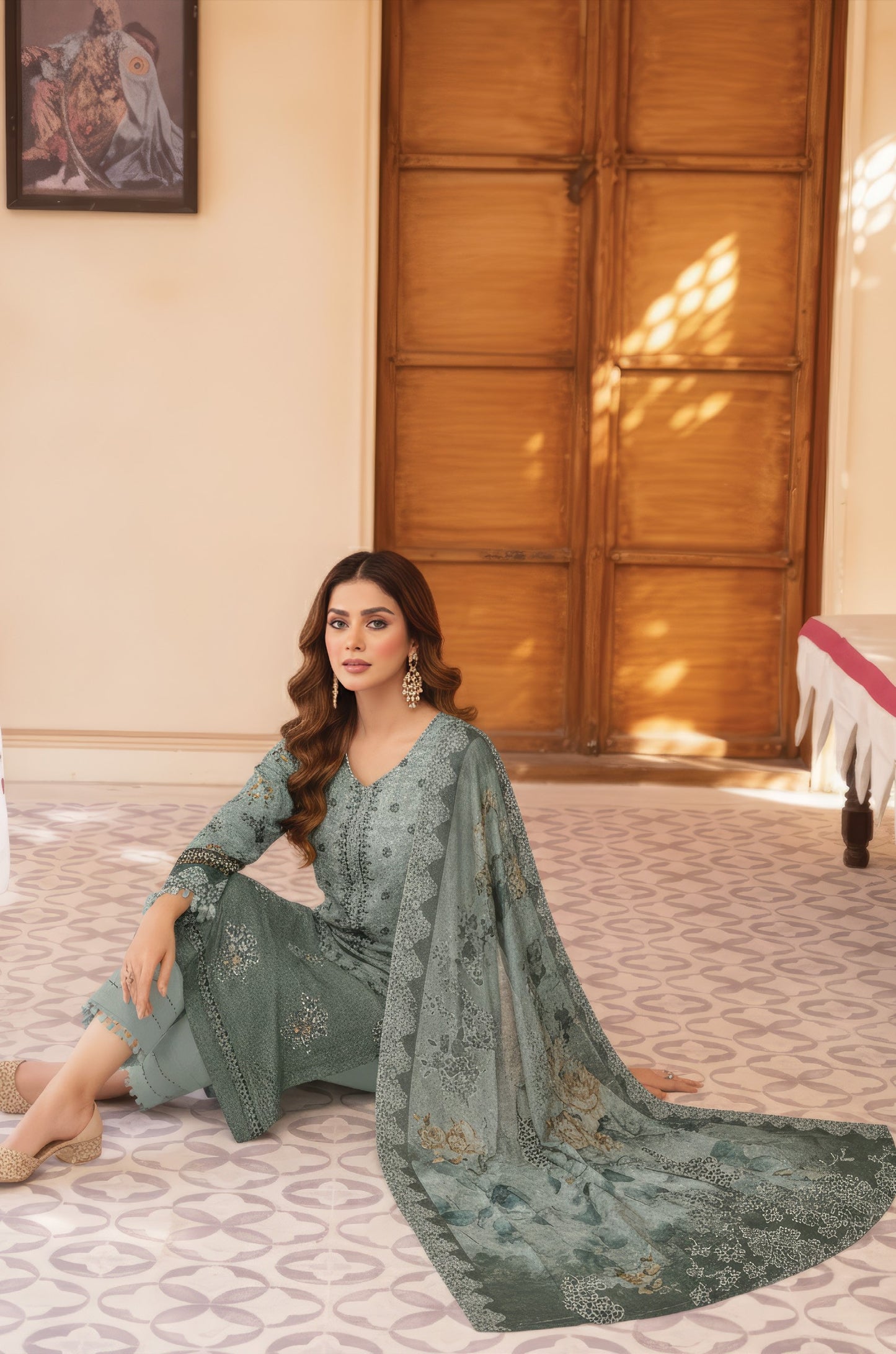 Pretty Girl RangNoor Lawn Embroidered 3 Piece 09 - Waheed Javaid Collections