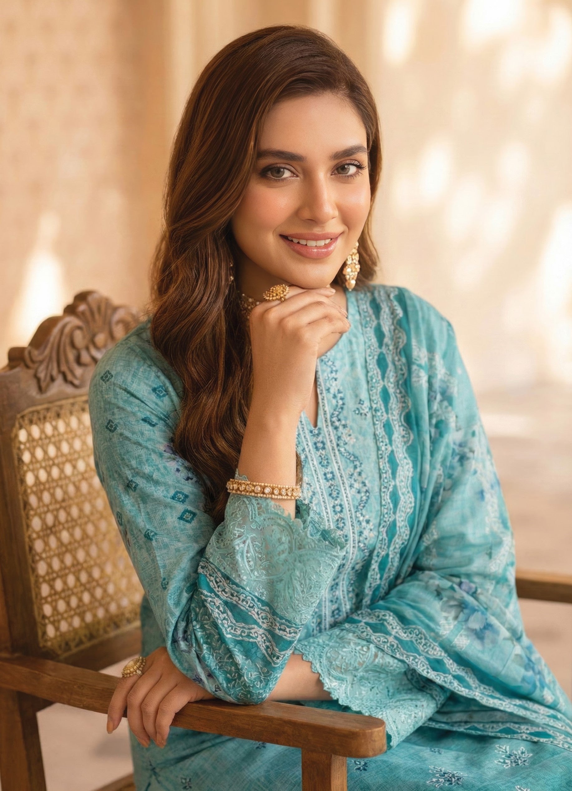 Pretty Girl RangNoor Lawn Embroidered 3 Piece 10 - Waheed Javaid Collections