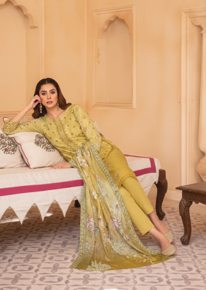 Pretty Girl RangNoor Lawn Embroidered 3 Piece 11 - Waheed Javaid Collections