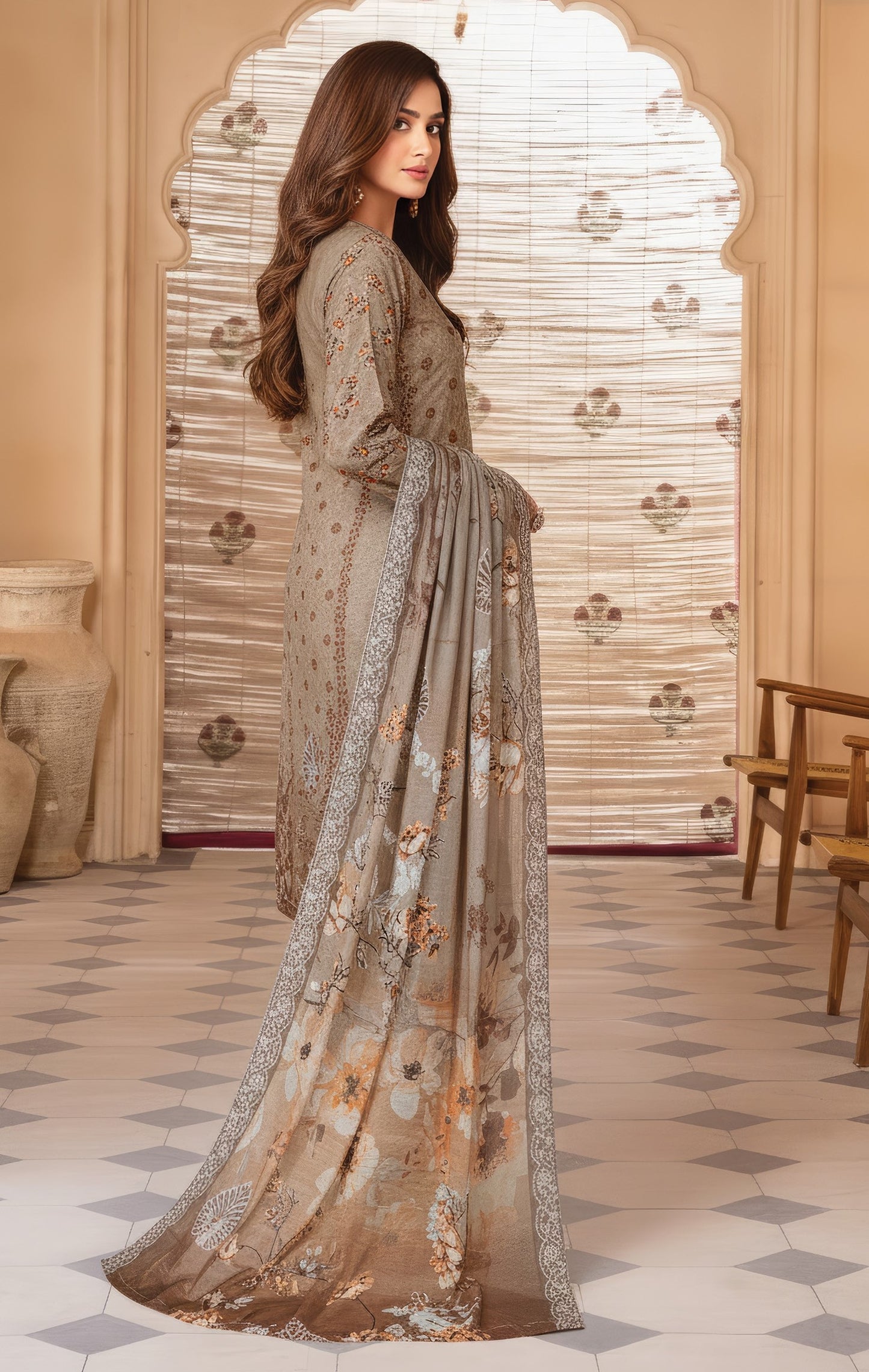 Pretty Girl RangNoor Lawn Embroidered 3 Piece 12 - Waheed Javaid Collections