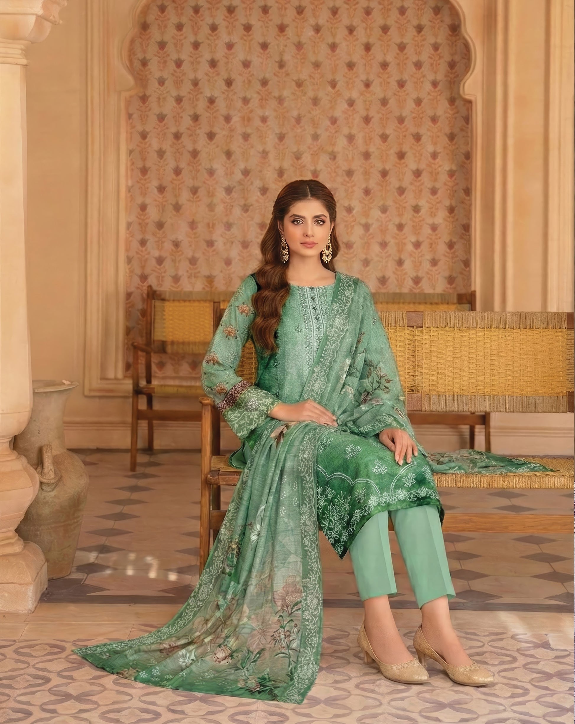 Pretty Girl RangNoor Lawn Embroidered 3 Piece 13 - Waheed Javaid Collections