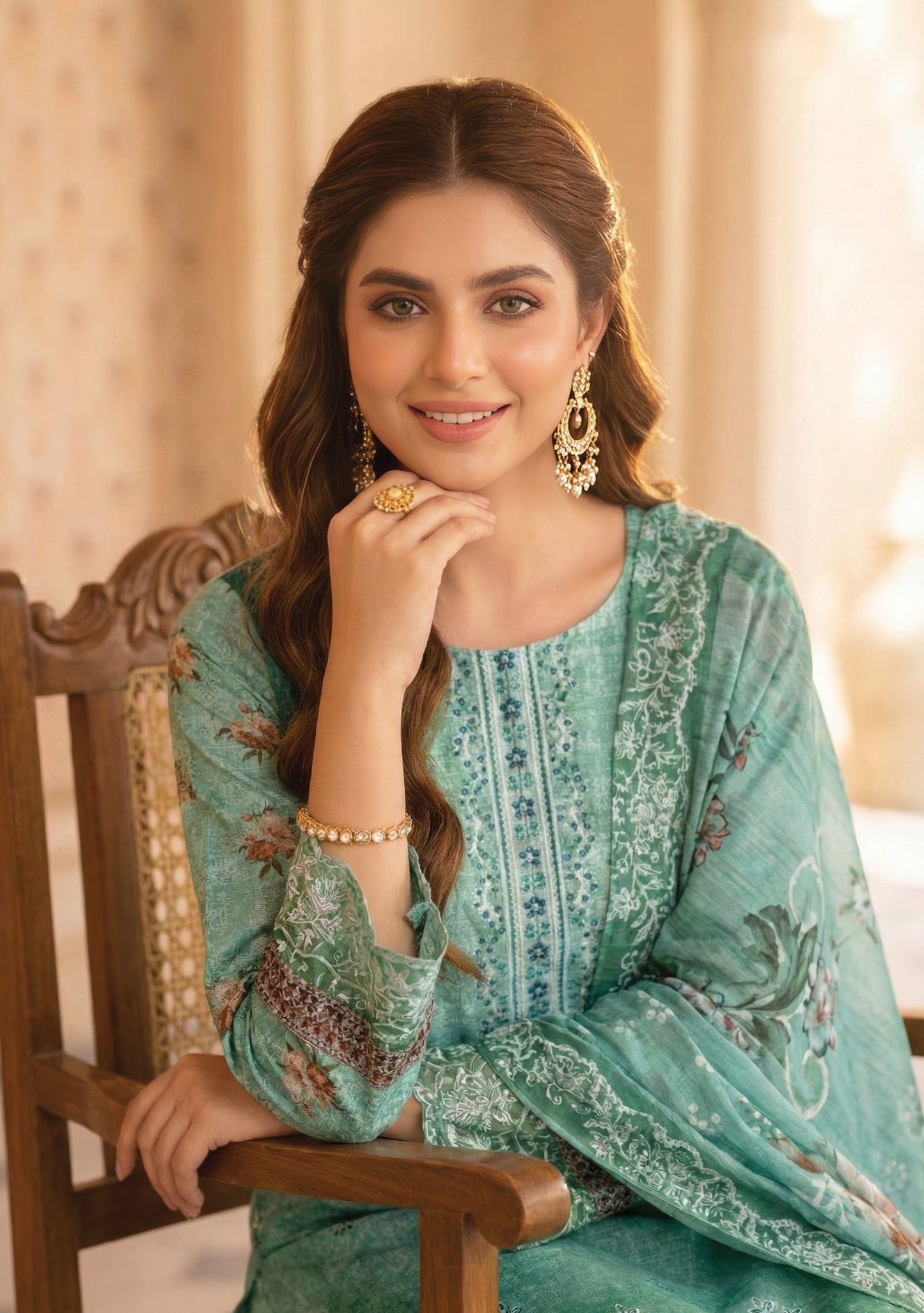 Pretty Girl RangNoor Lawn Embroidered 3 Piece 13 - Waheed Javaid Collections