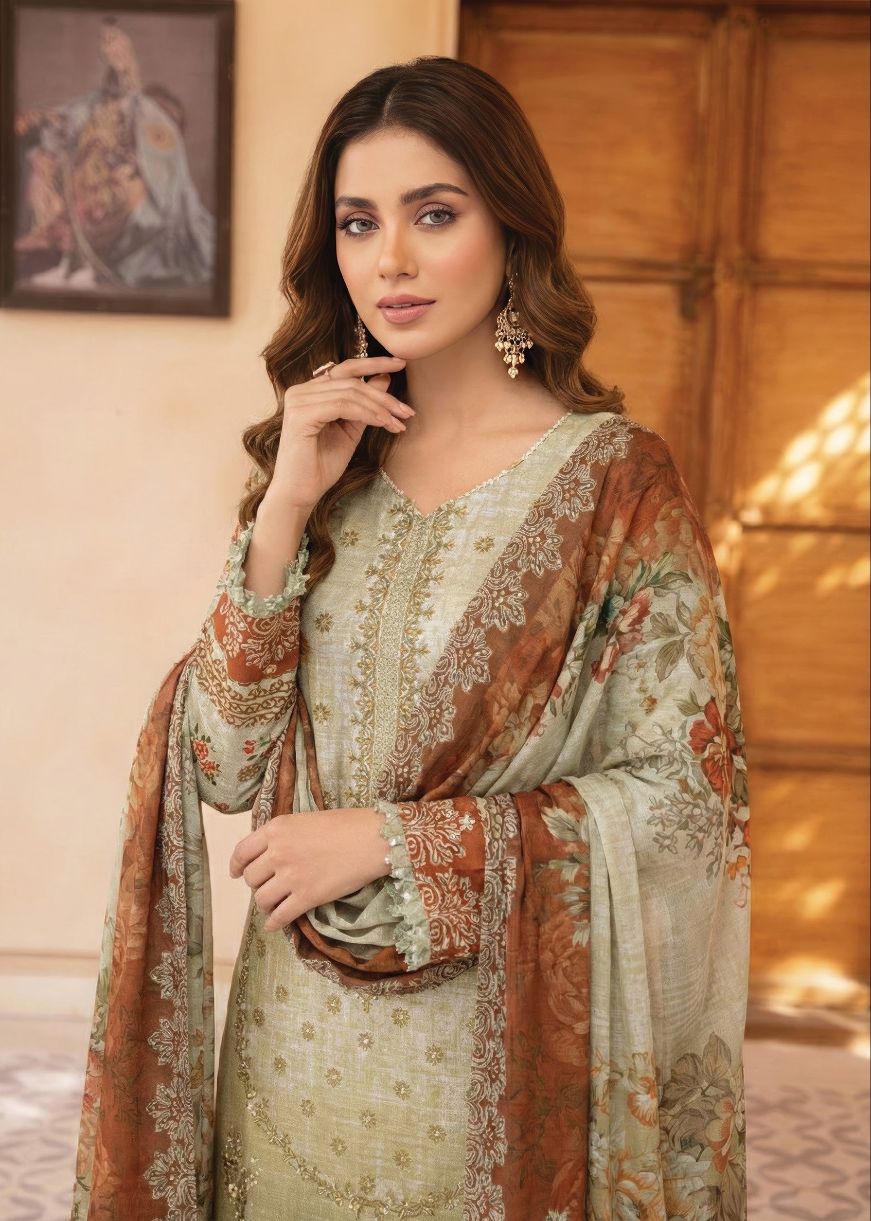 Pretty Girl RangNoor Lawn Embroidered 3 Piece 14 - Waheed Javaid Collections