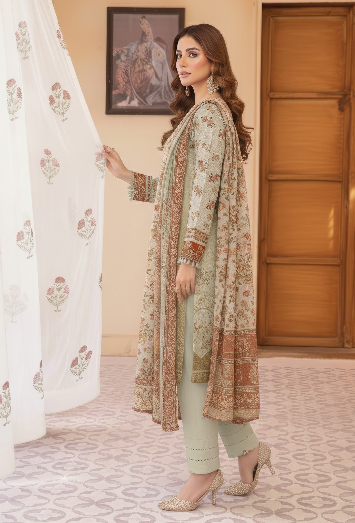 Pretty Girl RangNoor Lawn Embroidered 3 Piece 14 - Waheed Javaid Collections
