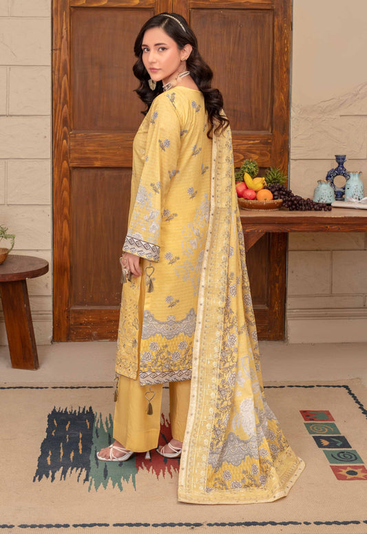 Riwayat by RangRaiz Lawn Embroidered 3 Piece A-03 - Waheed Javaid Collections