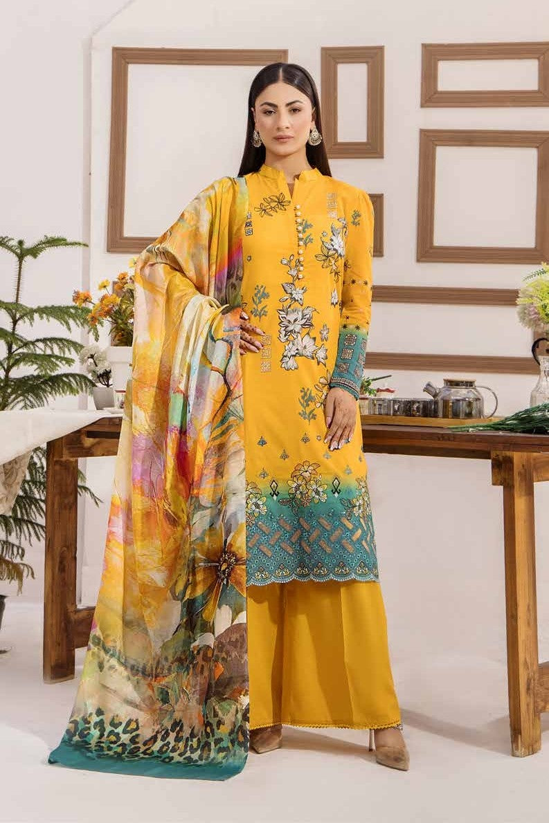Safa Embroidered 3 Piece Lawn 03