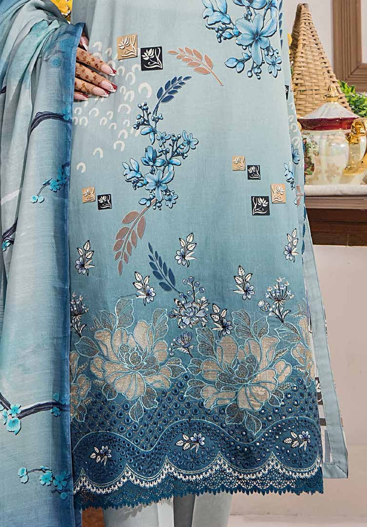 Safa Embroidered 3 Piece Lawn 04