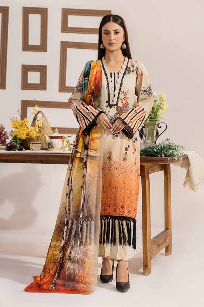 Safa Embroidered 3 Piece Lawn 05