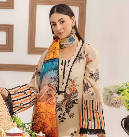 Safa Embroidered 3 Piece Lawn 05