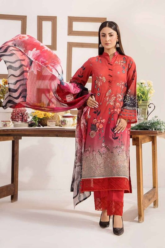 Safa Embroidered 3 Piece Lawn 06