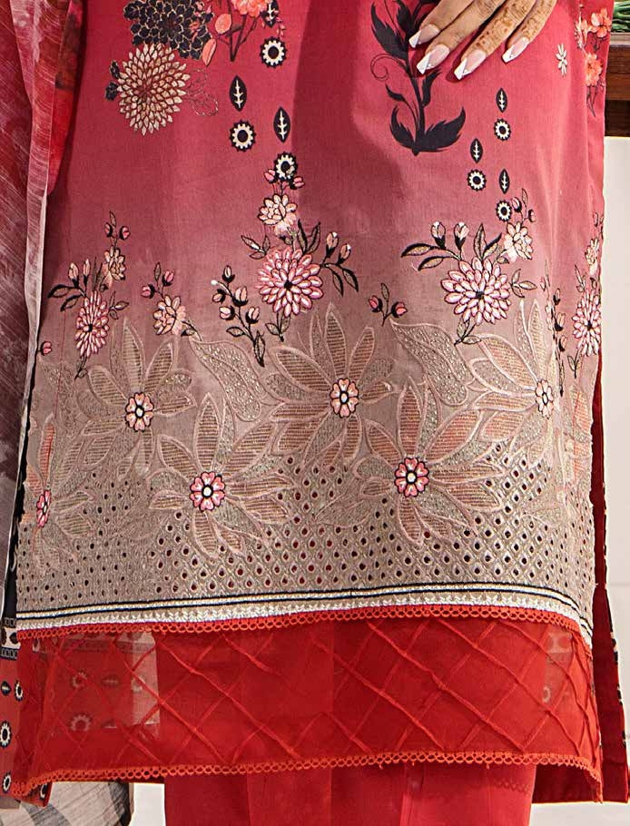 Safa Embroidered 3 Piece Lawn 06