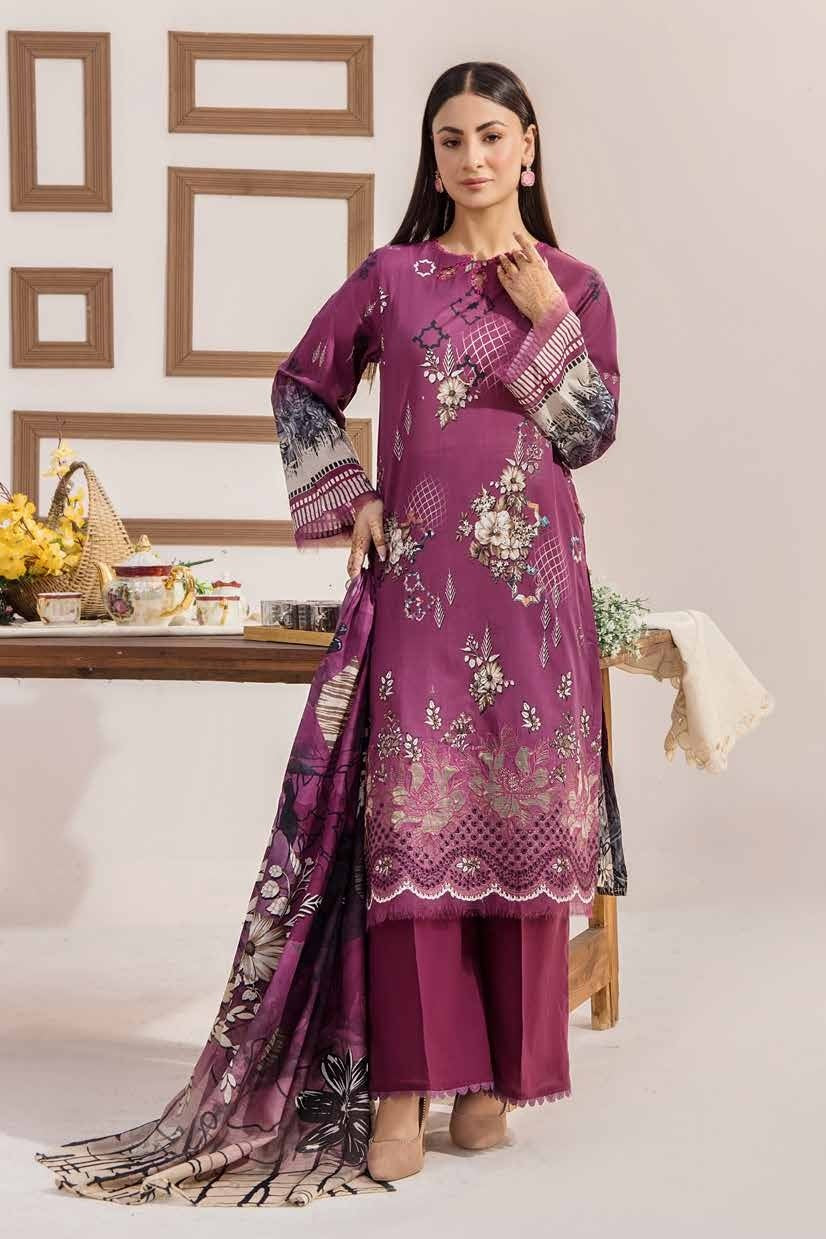 Safa Embroidered 3 Piece Lawn 07