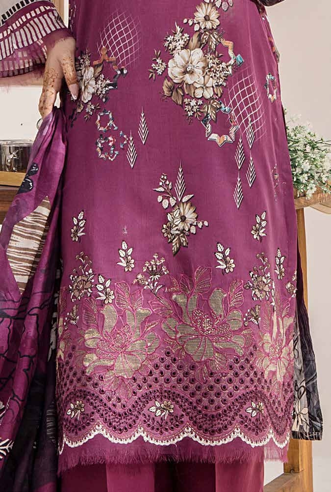 Safa Embroidered 3 Piece Lawn 07