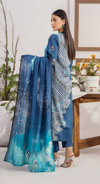 Safa Embroidered 3 Piece Lawn 08