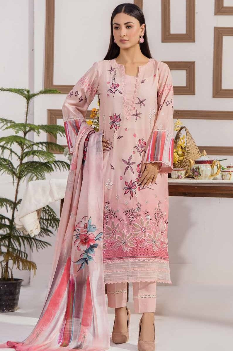 Safa Embroidered 3 Piece Lawn 10