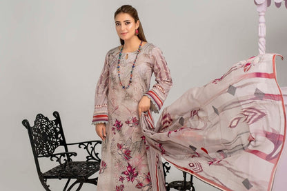 Saheliyaaan Lawn Chikenkari Chiffon Dupatta 005 - Waheed Javaid Collections