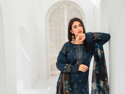 Sangat Dressline Embroidered lawn Print 06 - Waheed Javaid Collections