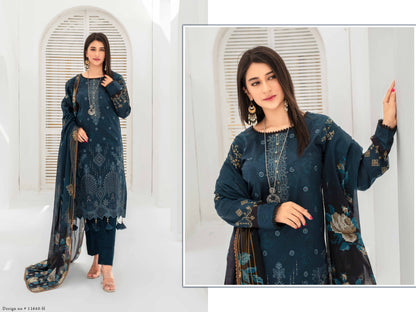 Sangat Dressline Embroidered lawn Print 06 - Waheed Javaid Collections