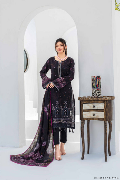 Sangat Dressline Embroidered lawn Print 10