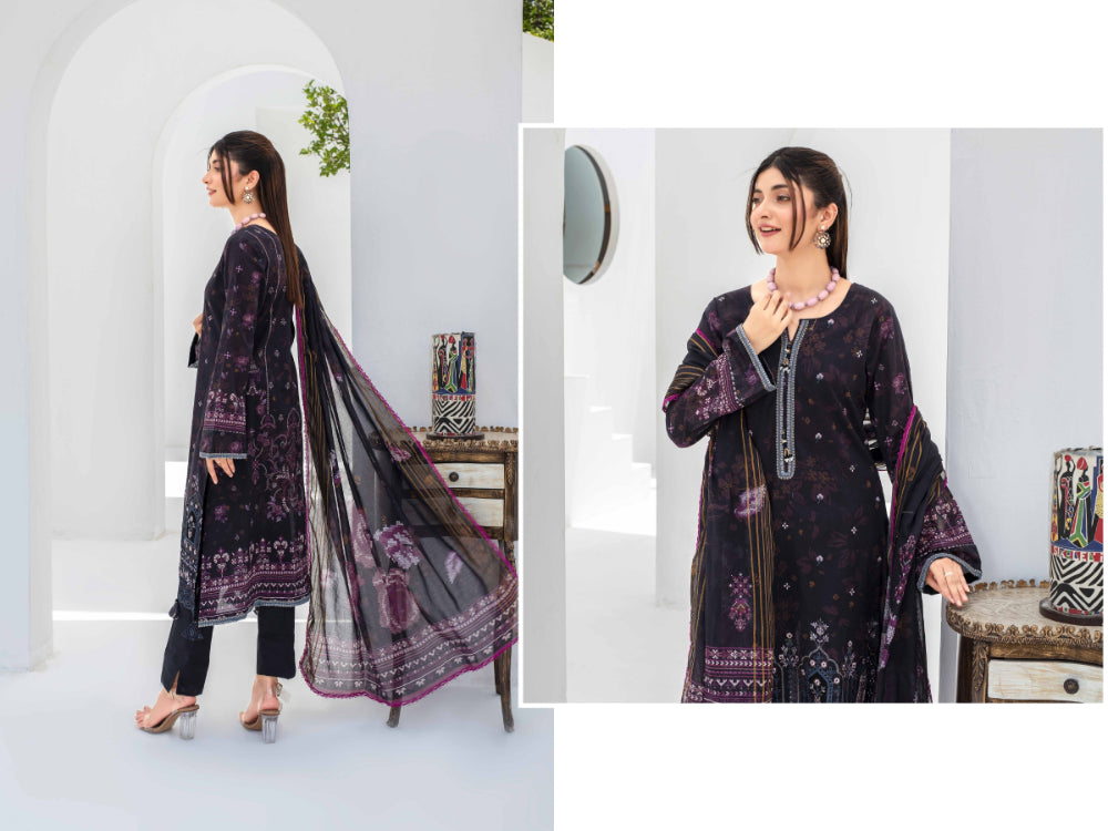 Sangat Dressline Embroidered lawn Print 10 - Waheed Javaid Collections